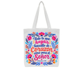 Vibrant Canvas Tote Bag- Spanish – Handcrafted Daily Carry