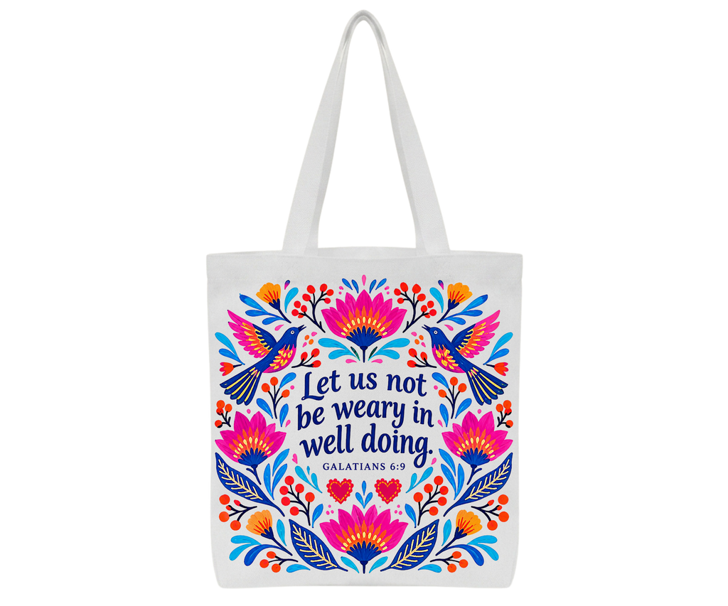 Colorful Canvas Tote Bag – Handcrafted Daily Carry