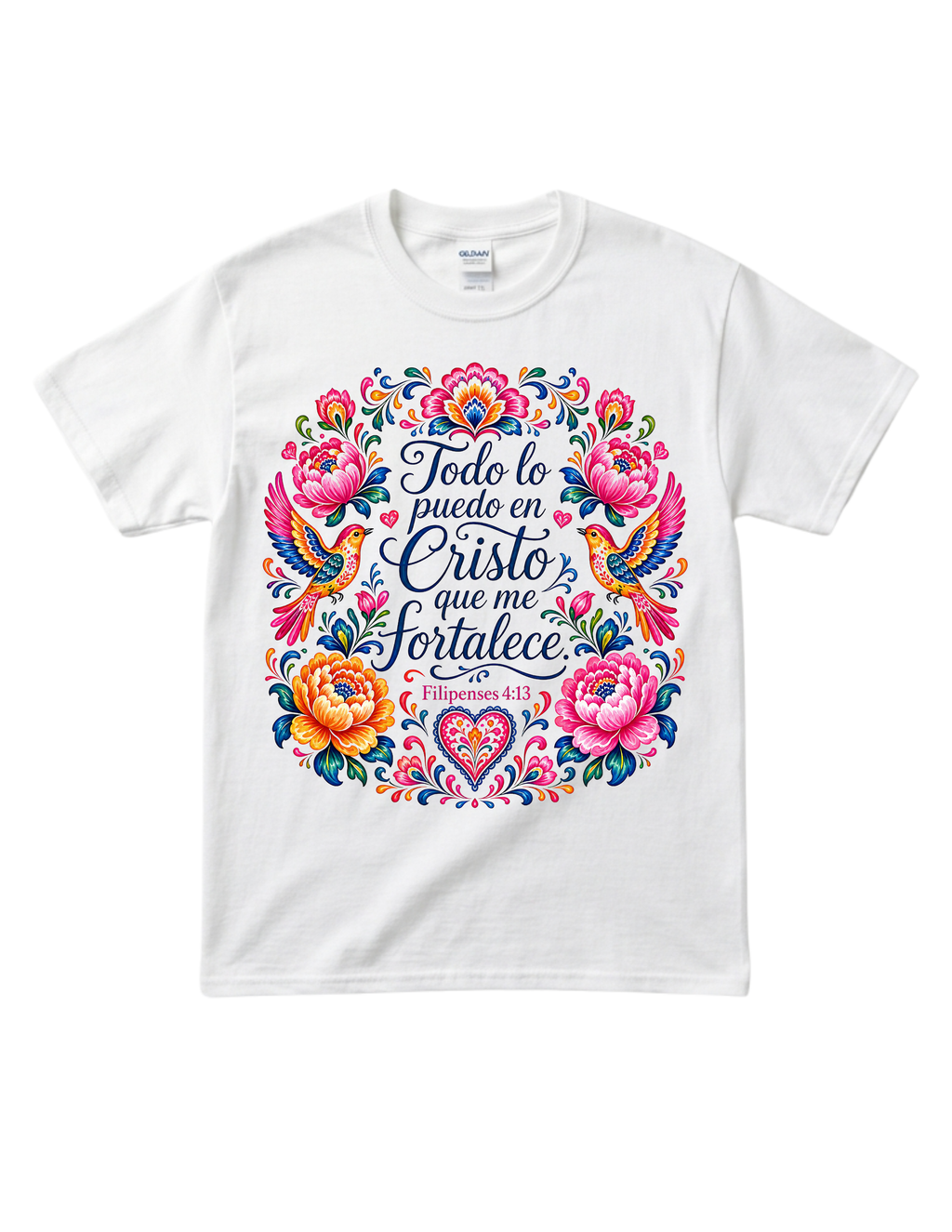"Filipenses 4:13" Cotton Tshirt