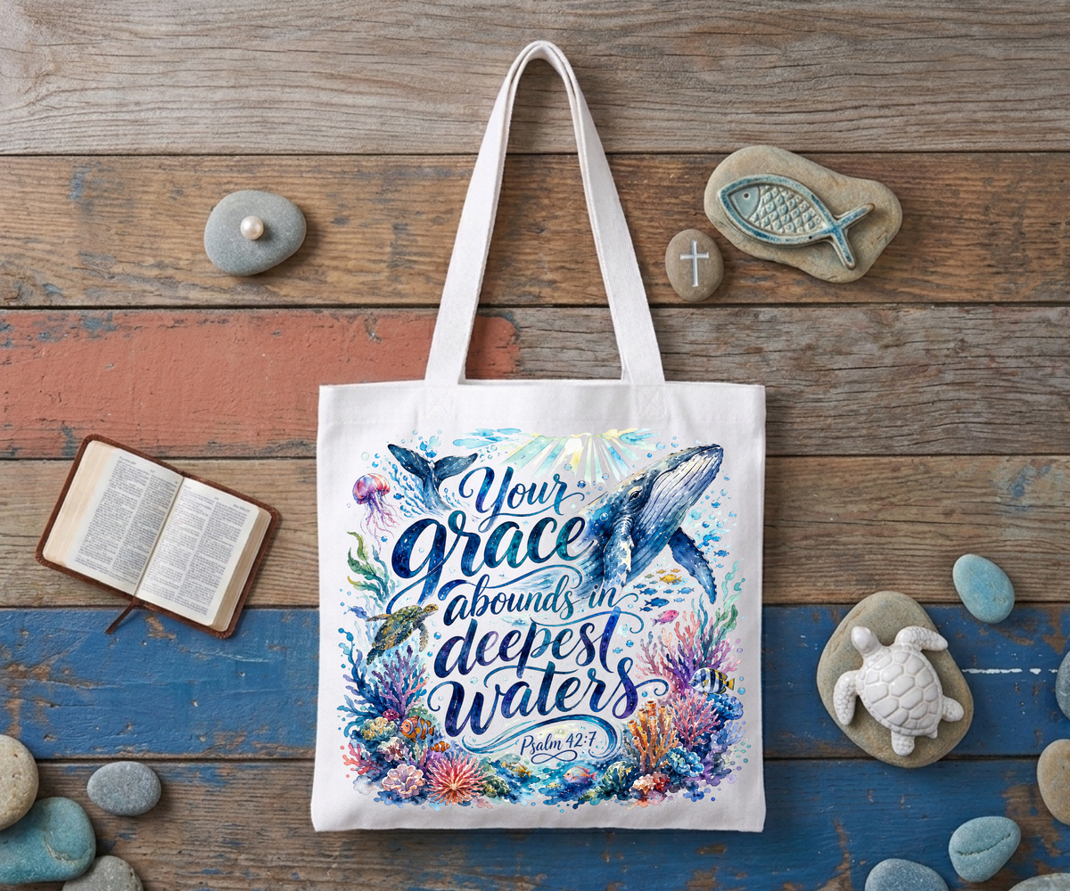 Ocean Canvas Tote Bag – Handcrafted Daily Carry