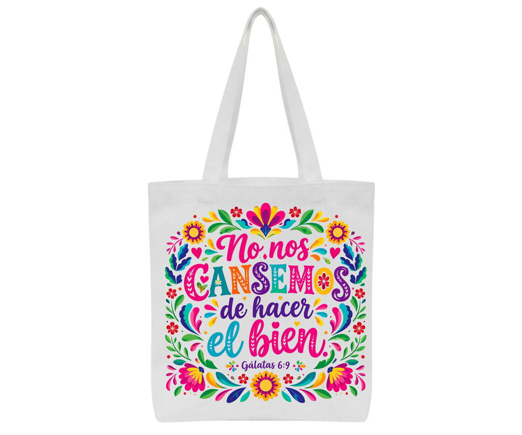 Spanish Vibrant Canvas Tote Bag – Handcrafted Daily Carry