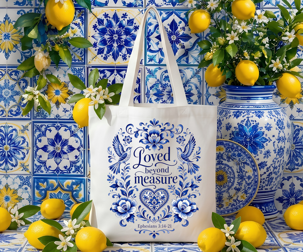 Talavera Canvas Tote Bag – Handcrafted Daily Carry