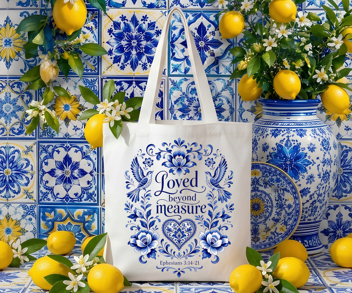 Talavera Canvas Tote Bag – Handcrafted Daily Carry