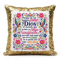 "Juan 3:16" Sequin Throw Pillow Cover